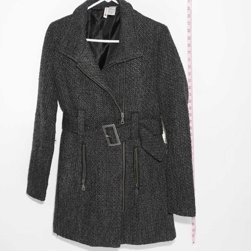 Wool Blend Charcoal Gray Coat